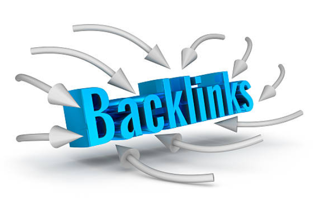 Backlinks 3d word concept over white